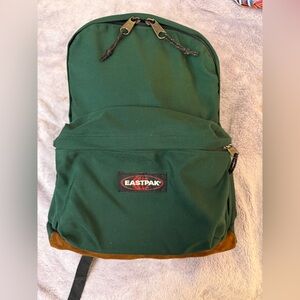 Eastpak Forest Green and Tan Backpack